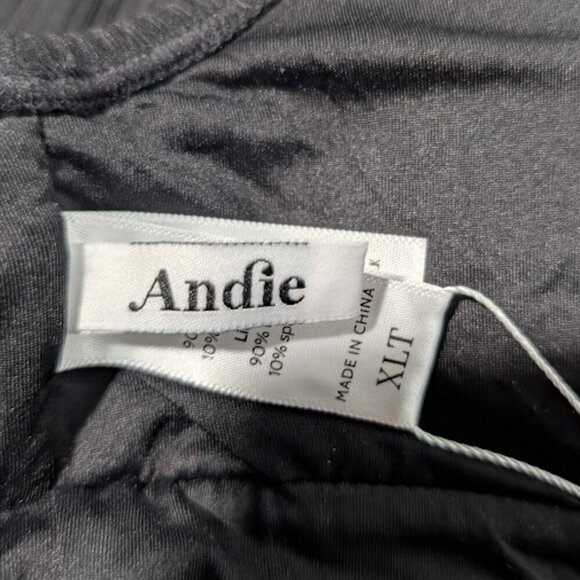 NWT Andie Swim | The Mykonos One Piece Ribbed Black (XL-Long Torso) - Picture 4 of 16